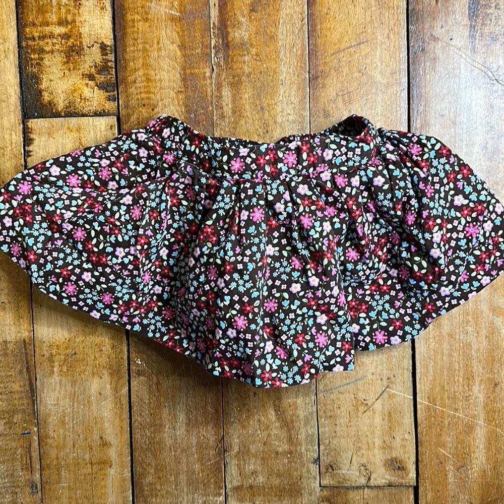 Gap skirt size 6 to 12 months floral skirt cotton bloomers winter spring boho